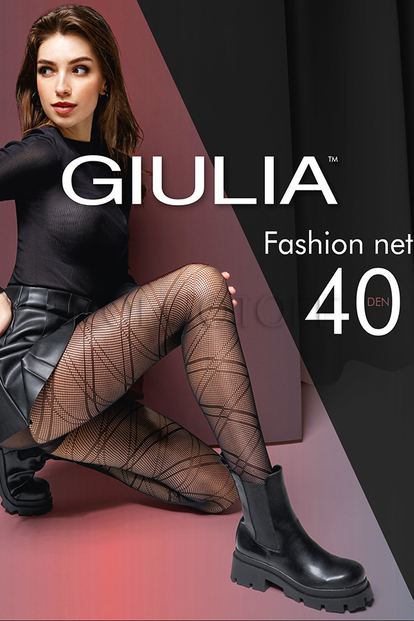 Колготки з візерунком GIULIA Fashion Net 40 model 4
